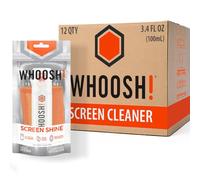WHOOSH! Bildschirmreiniger-Set, 12-Teilig, Ideal für Smartphones, iPads, Brillen, E-Reader, LED, LCD und Fernseher (3,4 Unzen W/2 Tücher)