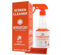 WHOOSH! Limpiador Pantalla OLED Pro para TV, LED, LCD - Kit Limpieza Pantalla TV con Botella rellenable de 500 ml y paño de Microfibra, Limpieza sin Rayas ni residuos, fórmula Segura y no tóxica