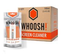 WHOOSH! Screen Cleaner Spray and Wipe XL [Pack of 12] - 100 ml + 1 paño de microfibra - Limpieza de pantalla - para coche, ordenador, portátil, iPad, MacBook, teléfono móvil, reloj, gafas - Kit