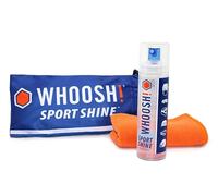 WHOOSH! Spray Limpiador Gafas Antivaho Deporte 100 ml con Paño Microfibra | Para gafas de sol, máscaras de esquí, viseras de casco y gafas de natación. Sin alcohol ni amoniaco, sin marcas, inodoro