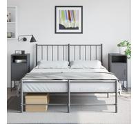 WHOPBXGAD Industrial Nightstand Set of 2, Steel Grey Anthracite Bedside Tables 36x39x78 cm, Sturdy Metal End Tables with Storage Shelf for Living Room, Bedroom, Study, Easy to Clean Modern Design