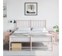 WHOPBXGAD Mesitas de Noche 2 Unidades - Modern Night Stands with Storage, Cold Rolled Steel Frame, Pink Bedside Tables 34.5x39x44 cm for Bedroom, Living Room, Dorm Easy to Clean & Assemble