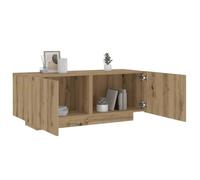 WHOPBXGAD Modern Nightstand 100x35x40cm Engineered Wood Oak Artisan Finish with Storage Shelf, Smooth Surface & Easy Assembly for Bedroom Living Room Home Decor