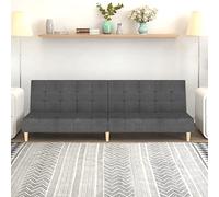 WHOPBXGAD Sofa Bed 2 Seater Convertible Guest Bed Light Gray Fabric Modern Living Room Furniture with Comfortable Foam Cushion and Wood Frame for Small Spaces