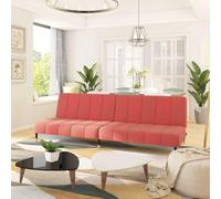 WHOPBXGAD Sofa Bed 2 Seater Pink Velvet Convertible Guest Bed for Small Spaces Living Room, Comfortable Foam Cushion with Wood Frame, Easy Assembly Modern Furniture for Apartments and Studios