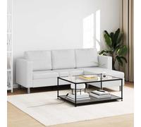 WHOPBXGAD Sofá seccional 3 plazas Cuero Artificial Blanco Moderno para Sala de Estar, cómodo y fácil de Limpiar, diseño Modular con Chaise Longue, Familia y Amigos