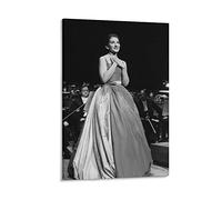 WHOPD Lienzo cuadro La cantante Grace Maria Callas Show Wall Paint Art Poster Decor Modern Home Artworks Idea regalo sin marco (60 x 90 cm, sin marco)