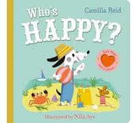 ¿Quién está feliz? – Libro interactivo con solapas para niños pequeños – Solapas suaves