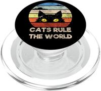 Who's There, Cool Funny Sarcastic Cats Graphic Cool Designs PopSockets PopGrip para MagSafe