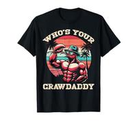 Who's Your CrawDaddy Crawfish Retro Crayfish Crawdad Dad Men Camiseta
