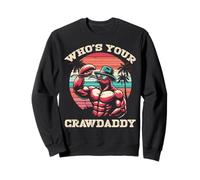 Who's Your CrawDaddy Crawfish Retro Crayfish Crawdad Dad Men Sudadera