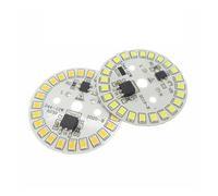 WHRLQXM 3W 5W 7W 9W 12W 15W AC 220v LED PCB with Integrated IC Driver Warm White/White Driverless Aluminum Plate Board For Bulb Light(Warm White 3200K,12W 44MM_1 PCS)