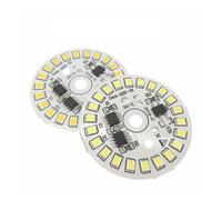 WHRLQXM 3W 5W 7W 9W 12W 15W AC 220v LED PCB with Integrated IC Driver Warm White/White Driverless Aluminum Plate Board For Bulb Light(Cold White 6500K,15W 44MM_1 PCS)
