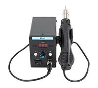 whsiodj Estación de soldadura de aire caliente 858D Hot Air Rework Station Digital LED PID 700 W para reparación SMD, teléfono móvil, portátil, electrónica, calentamiento rápido, 3 boquillas