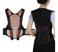 WHSY127 108pcs Braces Support Belt Lumbar Brace Massage Band Adujutable Corrector for Men and Women Back (Size : Large) Beautiful