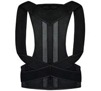 WHSY127 Adjustable Slouching Corrector, Clavicle Straightener Upper Lumbar Brace Support Men and Women Back (Color Size : XXXXX-Large) (Black XX), Red Beautiful