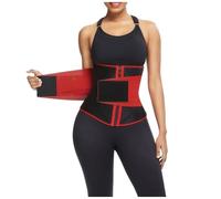 WHSY127 Back Waist Trainer Belt Lumbar Support Corrector Body Shaper Gym Band Tummy Tuck Support(Rosso,XL) Beautiful