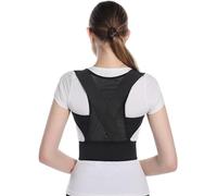 WHSY127 Corrector Adjustable Men Women,Spinal Lumbar Support Brace Straightener for Neck,Back and Shoulder Pain Relief Back (Color Black, Size : Small) Beautiful