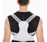 WHSY127 Corrector Correction,Adjustable Breathable Lower Upper Brace for Improves and Pain Relief from Neck Easy to Use Back (Color White, Size : Small) Beautiful