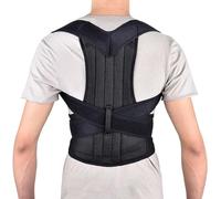 WHSY127 Corrector for Women Men,Adjustable Brace Support Improves Lumbar Shoulder Correction Back (Color Black, Size : X-Large) Beautiful