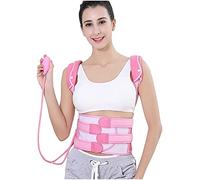 WHSY127 Corrector Full Adjustable Breathable Lumbar Support Belt for Unisex Improves Poor Air Pressure Back (Color Pink, Size : Large) Beautiful