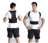 WHSY127 Corrector Full Men Women,Back Lumbar Brace Collarbone Support Stop Slouching and Bending Adjustable Trainer Back (Color Black, Size : X-Large) Beautiful