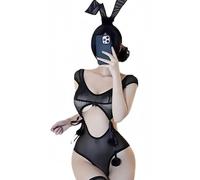 WHSY127 Disfraz de Conejito para Mujer Senpai Anime Cosplay Conjunto de lencería Halloween Juego de rol Trajes de Conejo Body