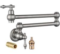 WHSY127 Kitchen Faucet with Pull Down Sprayer - Solid Brass Matte Black Finish (Bronze) for Home Beautiful