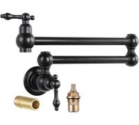 WHSY127 Kitchen Faucet with Pull Down Sprayer - Solid Brass Matte Black Finish (Bronze) for Home Beautiful
