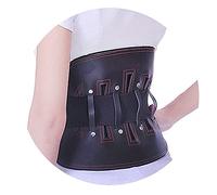 WHSY127 Leather Brace For Men Women Decorative Breathable Waist Support Belt with Lumbar Pad Relief from Back Pain, Herniated Disc Corrector Beautiful