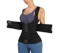 WHSY127 Lumbar Belt Support Back Brace Women Sauna Sweat Vest Weight Loss Fitness Top Waist Training Shirt Body Shaper Beautiful