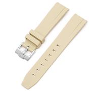WHSY127 Luxurious Rubber Strap for Men and Women - Silver Gold Rose Black Buckle, Elegant and Comfortable Beautiful