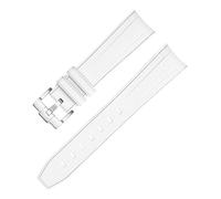 WHSY127 Luxury Comfortable Rubber Watchband For Men Women Waterproof Sports 20mm Curved End Strap Band Beautiful