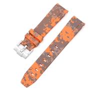 WHSY127 Luxury Rubber Strap for Watch Replacement - Men & Women, Silver Gold Rose Black Buckle (20mm) Beautiful