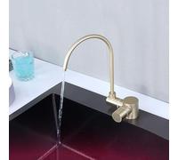 WHSY127 Pliant Brushed Gold Single Lever Faucet with Cold Water Filter & Pull Down Sprayer for Kitchen Beautiful