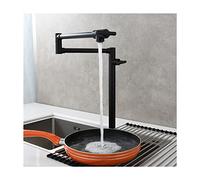 WHSY127 Premium Folding Brass Kitchen Faucet with Swivel Joint Pot Filler, Perfect for Cooking and Watering Plants Beautiful