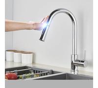 WHSY127 Pull out Touch Kitchen Faucet with Pull-out Sprayer for Black, Brushed Nickel/Gold Beautiful