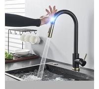 WHSY127 Pull out Touch Kitchen Faucet with Pull-out Sprayer for Black, Brushed Nickel/Gold Beautiful