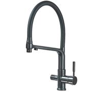 WHSY127 -Resistant Stainless Steel Kitchen Faucet with Pull Down Sprayer and Rotation Easy Installation Low Flow Mode - Brushed Nickel Finish Beautiful