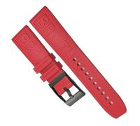 WHSY127 Soft Rubber Watch Strap with Stainless Steel Buckle - Diving Sports Style Beautiful