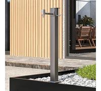 WHSY127 Stainless Steel Freestanding Pillar Faucet Frost Resistant Garden Tap for Landscaping and Irrigation - Ground Mounted Watering Station Beautiful