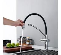 WHSY127 Stainless Steel Sink Faucet with Pull Down Sprayer for Easy Use and Style -Resistant, Tarnish-Resistant & Low Flow Beautiful