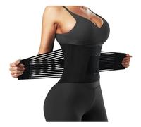 WHSY127 Support Back Waist Trainer For Weight Loss Sweat Belt Trimmer Corset Tummy Control Support(Black,XL) Beautiful