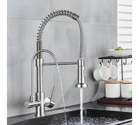 WHSY127 Swivel Spring Faucet with Water Filtration for Kitchens - Black Yelking Aqiong Beautiful