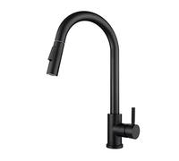WHSY127 Touchless Kitchen Faucet with Pull Down Sprayer Dual Water Modes Stainless Steel Sensor Activated Matte Black Finish for Kitchens Beautiful