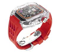 WHSY127 Ultra Case Fluoro Rubber Watch Band For IWatch Series 4 SE 44mm Strap - High Transparency & Premium Material Beautiful