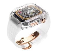 WHSY127 Ultra Fluoro Rubber Watch Band For IWatch Series 4/SE 44mm Strap - Transparent Case Compatible Beautiful