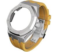 WHSY127 Ultra-Slim Stainless Steel Band & Fluorine Rubber Strap Kit for GA2110 - Easy to Install/Remove Beautiful