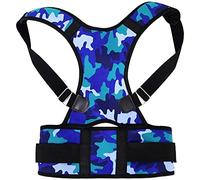 WHSY127 Unisex Men Women Adjustable Corrector Corset Back Brace Back Belt Lumbar Support Straight Corrector (Color : Blue, Size : Medium) Tools Beautiful