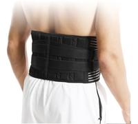 WHSY127 Waist Belt Mens Womens Braces Adjustable Back Support with Lumbar Cushion Support(Black-a,XXL) Beautiful